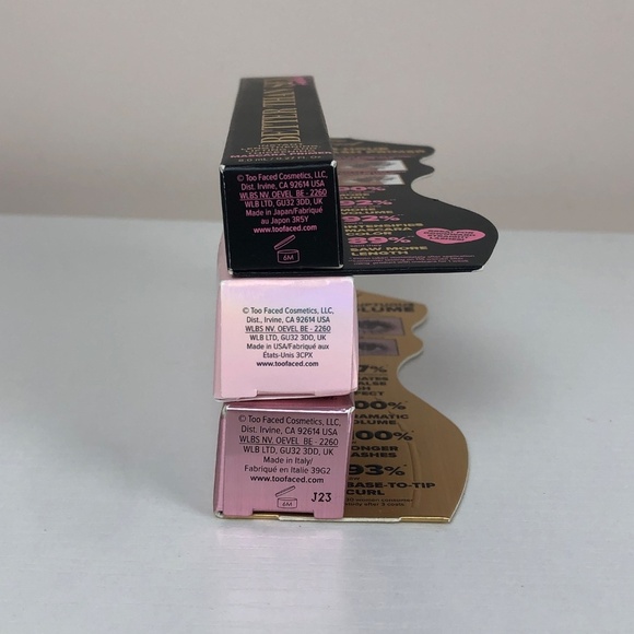 NIB Too Faced Better Than Sex Mascara, Foreplay Primer, + Lip Plumper - Picture 3 of 3